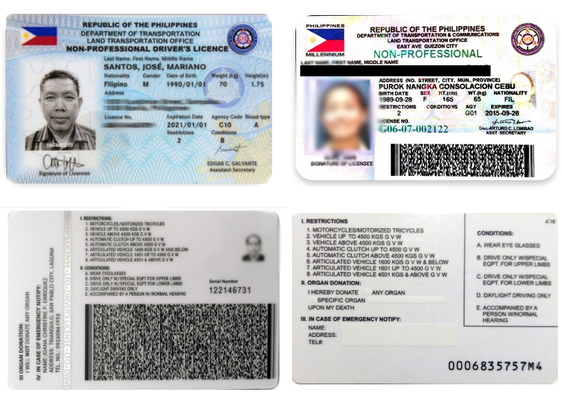 Prawo jazdy w filipiński