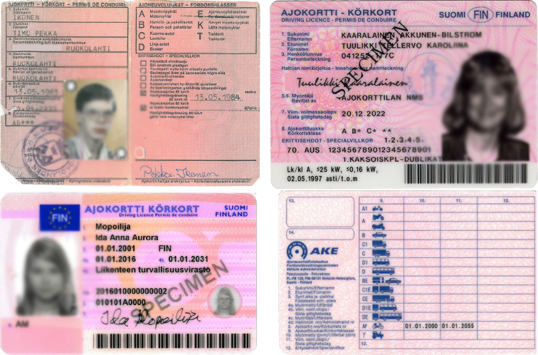 Prawo jazdy w fiński